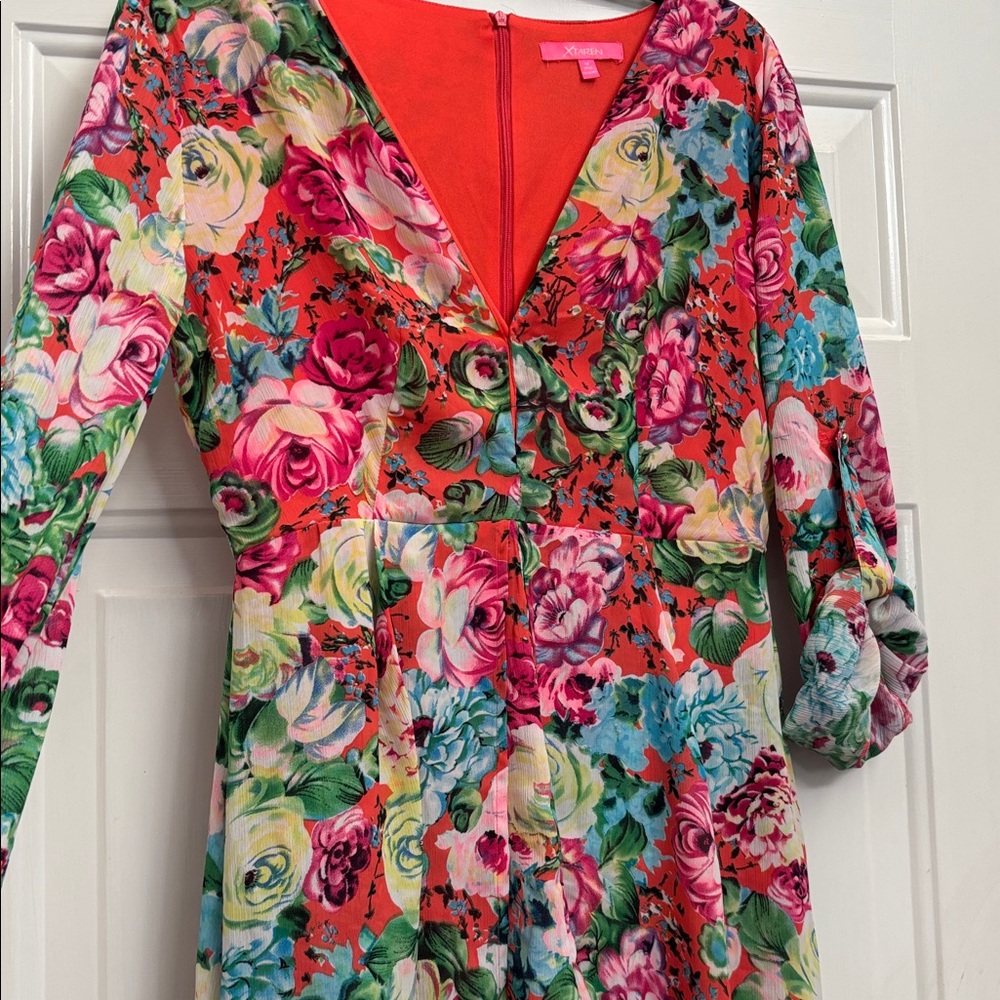 Xtaren Floral Maxi romper-dress Medium - Picture 4 of 8